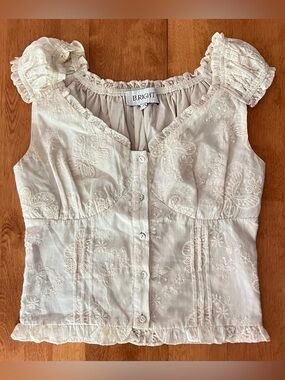 B.RIGHT Embroidered Blouse